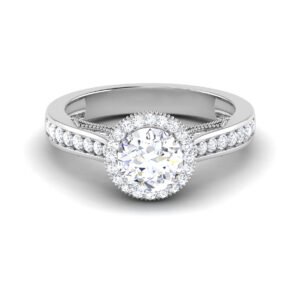 Mystic Luminary: 0.9 Carat Diamond Ring, Captivating Brilliance in 18k Gold