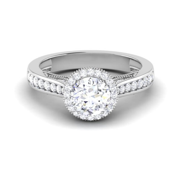 Mystic Luminary: 0.9 Carat Diamond Ring, Captivating Brilliance in 18k Gold