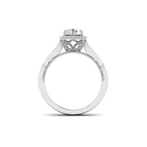 Serenity Sparkle: 0.8 Carat Diamond Ring, Enchanting Elegance in 18k Gold