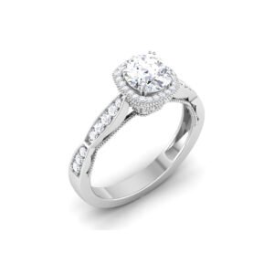 Serenity Sparkle: 0.8 Carat Diamond Ring, Enchanting Elegance in 18k Gold
