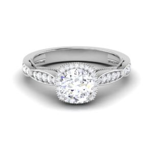 Serenity Sparkle: 0.8 Carat Diamond Ring, Enchanting Elegance in 18k Gold