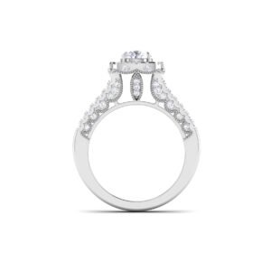 Serenade of Sparkle: 0.7 Carat Diamond Ring, Enchanting Elegance in 18k Gold