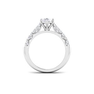 Radiant Reflections: 1 Carat Diamond Ring, Captivating Brilliance in 18k Gold