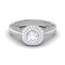 Whispering Splendor: 0.4 Carat Diamond Ring, Delicate Elegance in 18k Gold