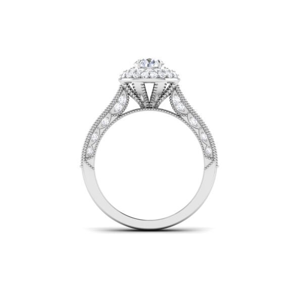 Whispering Splendor: 0.4 Carat Diamond Ring, Delicate Elegance in 18k Gold - Image 2