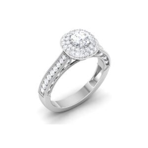 Whispering Splendor: 0.4 Carat Diamond Ring, Delicate Elegance in 18k Gold