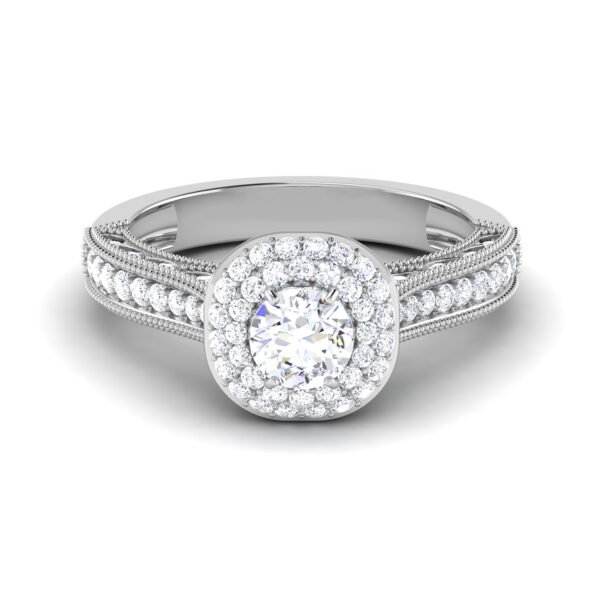 Whispering Splendor: 0.4 Carat Diamond Ring, Delicate Elegance in 18k Gold