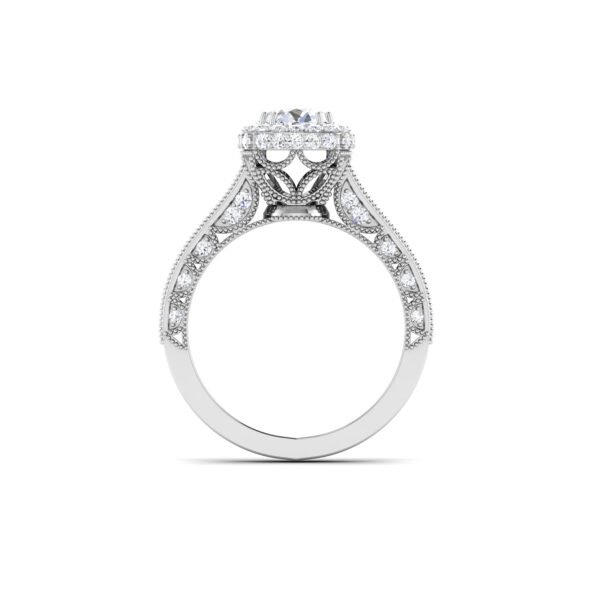 Radiant Symphony: 1 Carat Diamond Ring, Harmonious Brilliance in 18k Gold