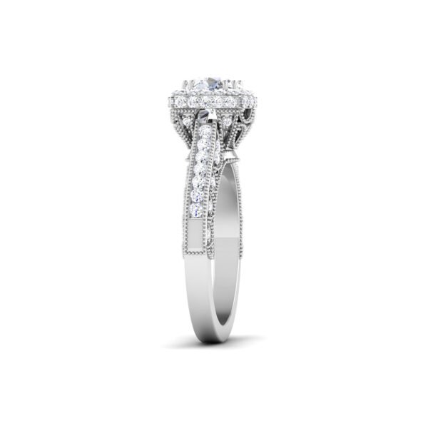 Radiant Symphony: 1 Carat Diamond Ring, Harmonious Brilliance in 18k Gold