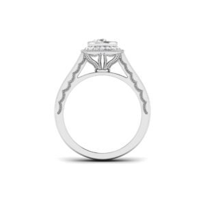 Twinkling Whispers: 0.6 Carat Diamond Ring, Enchanting Elegance in 18k Gold