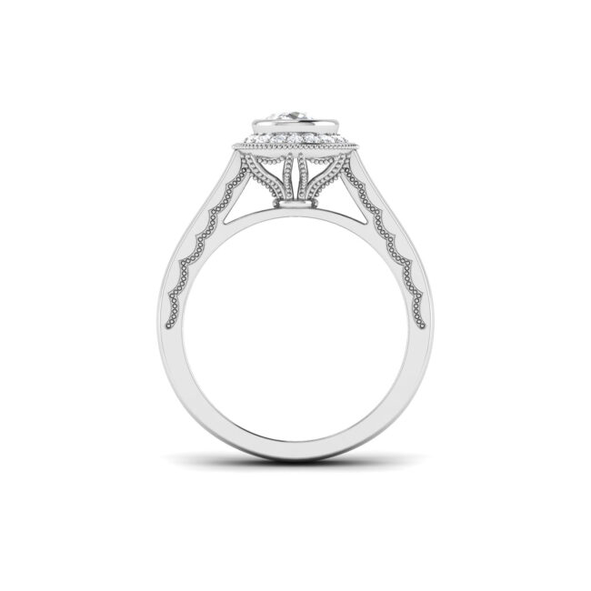 Twinkling Whispers: 0.6 Carat Diamond Ring, Enchanting Elegance in 18k Gold - Image 2