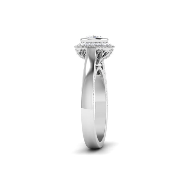 Twinkling Whispers: 0.6 Carat Diamond Ring, Enchanting Elegance in 18k Gold - Image 4