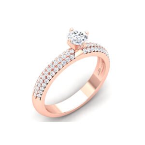 Brilliant 0.50 Carat Diamond Ring: Dazzling Beauty in 18K Gold