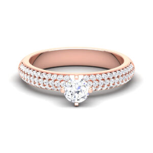 Brilliant 0.50 Carat Diamond Ring: Dazzling Beauty in 18K Gold