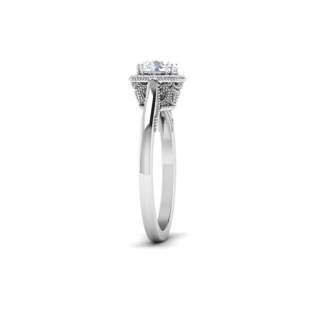 Stellar Splendor: 1 Carat Diamond Ring, Captivating Brilliance in 18k Gold