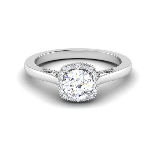 Stellar Splendor: 1 Carat Diamond Ring, Captivating Brilliance in 18k Gold