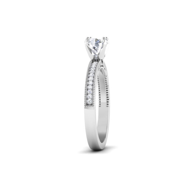 Dazzling Whispers: 0.8 Carat Diamond Ring, Enchanting Elegance in 18k Gold - Image 4