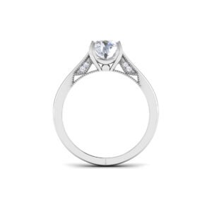 Gleaming Eternity: 1 Carat Diamond Ring, Timeless Brilliance in 18k Gold
