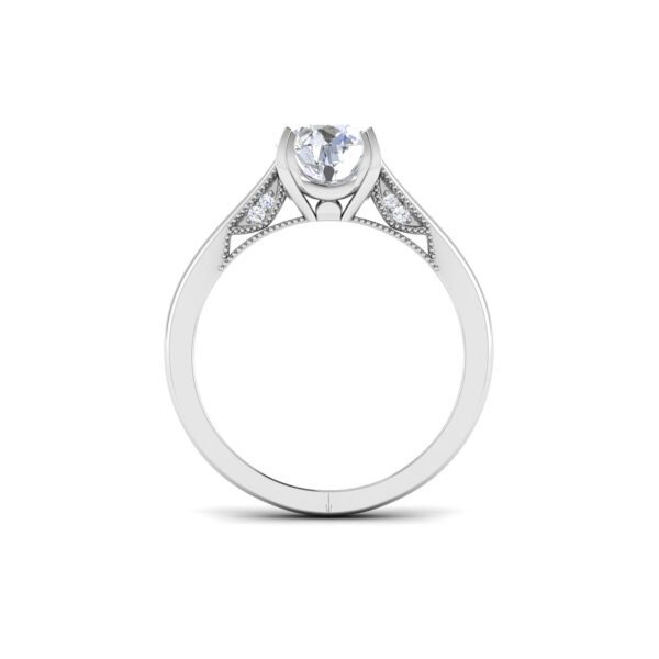 Gleaming Eternity: 1 Carat Diamond Ring, Timeless Brilliance in 18k Gold - Image 2