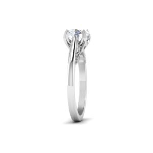 Gleaming Eternity: 1 Carat Diamond Ring, Timeless Brilliance in 18k Gold