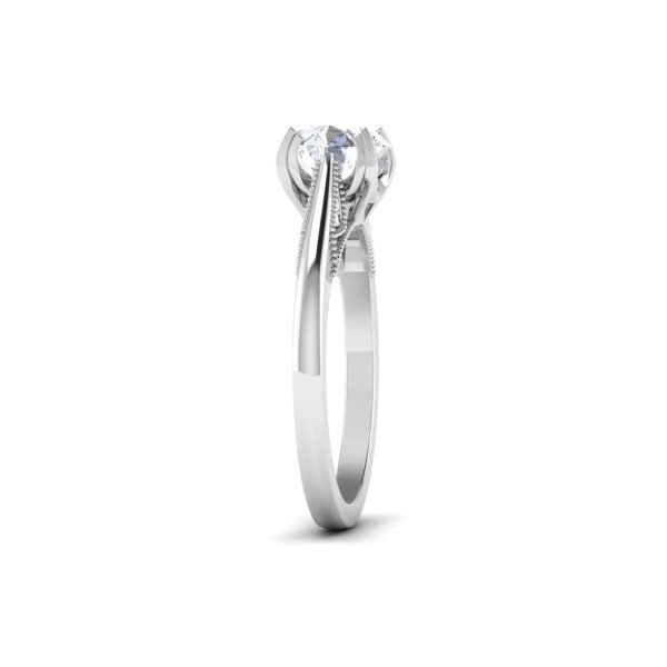 Gleaming Eternity: 1 Carat Diamond Ring, Timeless Brilliance in 18k Gold - Image 4