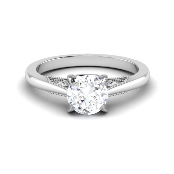 Gleaming Eternity: 1 Carat Diamond Ring, Timeless Brilliance in 18k Gold