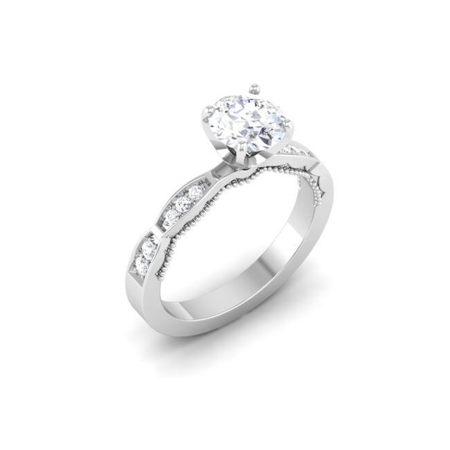 Timeless Brilliance: 1 Carat Diamond Ring, Eternal Elegance in 18k Gold