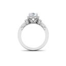 Iridescent Radiance: 1 Carat Diamond Ring, Captivating Luminescence in 18k Gold
