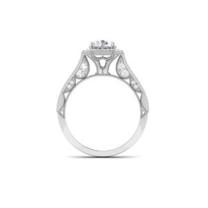 Stellar Serenade: 1 Carat Diamond Ring, Celestial Charm in 18k Gold