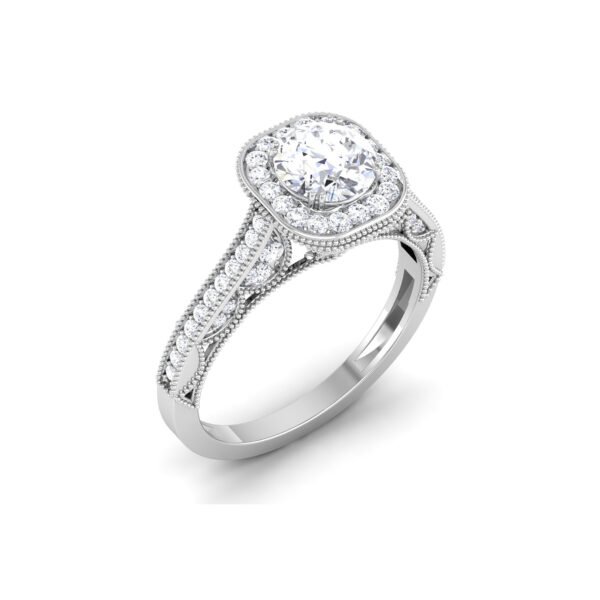 Stellar Serenade: 1 Carat Diamond Ring, Celestial Charm in 18k Gold
