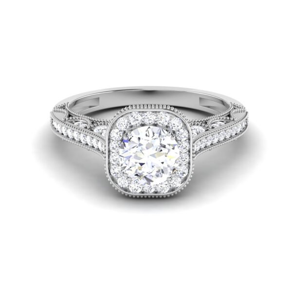 Stellar Serenade: 1 Carat Diamond Ring, Celestial Charm in 18k Gold