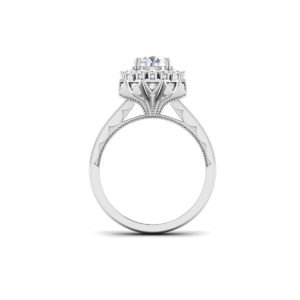 Enchanting Cascade: 0.8 Carat Diamond Ring, Dazzling Elegance in 18k Gold