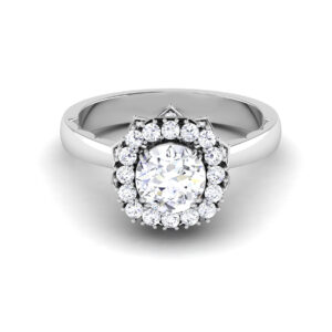 Enchanting Cascade: 0.8 Carat Diamond Ring, Dazzling Elegance in 18k Gold