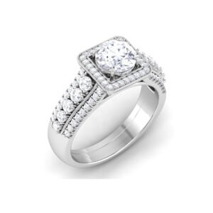 Elegant 1 ct Diamond Ring: Timeless Glamour in 18K Gold