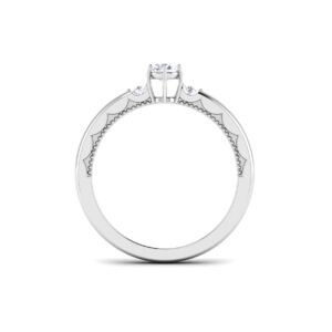 Diamond Ring 18K Gold Dubai – Dainty Splendor 0.2 Carat