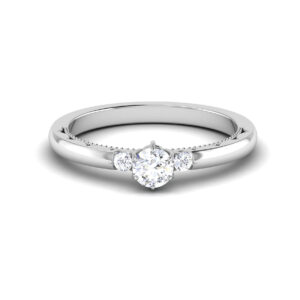 Dainty Splendor: 0.2 Carat Diamond Ring, Subtle Glamour in 18k Gold