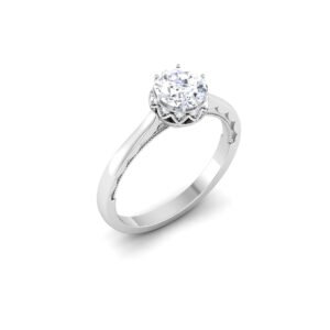 0.8 Carat Diamond Ring in 18K Gold – Dubai UAE | Ethereal Sparkle