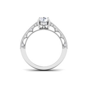 Enchanting Cascade: 0.8 Carat Diamond Ring, Dazzling Elegance in 18k Gold