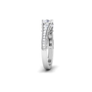 Enchanting Cascade: 0.8 Carat Diamond Ring, Dazzling Elegance in 18k Gold