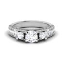 Twinkling Whispers: 0.4 Carat Diamond Delight in 18k Gold