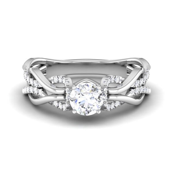 Enchanting 0.7 Carat Diamond Ring: Captivating Beauty in 18K Gold