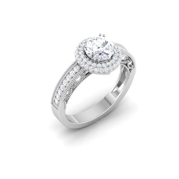 Majestic Symphony: 1 Carat Diamond Harmony in 18k Gold