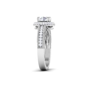 Majestic Symphony: 1 Carat Diamond Harmony in 18k Gold