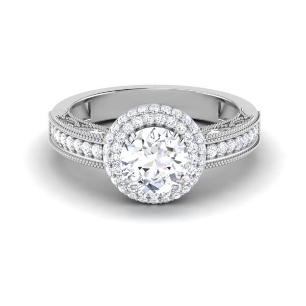 Majestic Symphony: 1 Carat Diamond Harmony in 18k Gold
