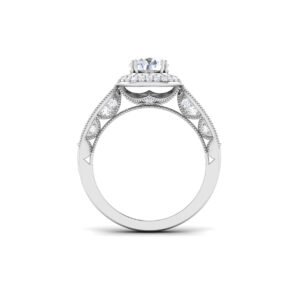 Ethereal Sparkle: 1 Carat Diamond Luminescence in 18k Gold