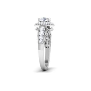 Ethereal Sparkle: 1 Carat Diamond Luminescence in 18k Gold