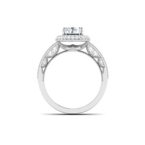 Captivating Splendor: 1 Carat Diamond Opulence in 18k Gold