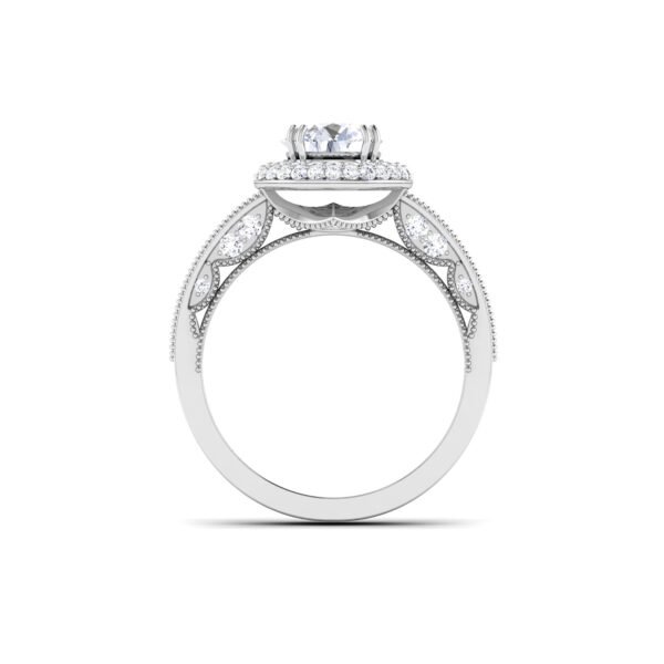 Captivating Splendor: 1 Carat Diamond Opulence in 18k Gold