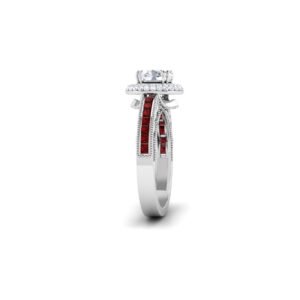 Captivating Splendor: 1 Carat Diamond Opulence in 18k Gold