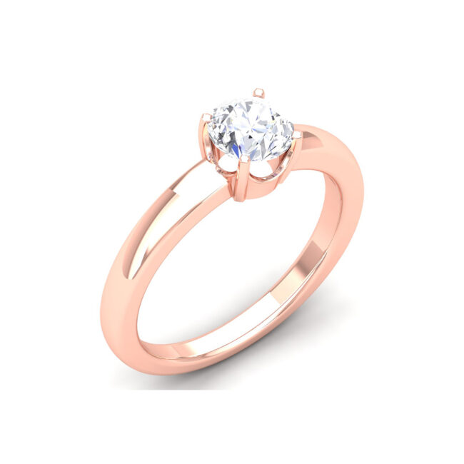 Sparkling Elegance: 0.7 Carat Diamond Ring in 18k Gold - Image 2